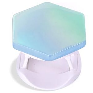 Ellie Rose Phone Grip and Stand Aqua Holographic Crystal Phone Grip